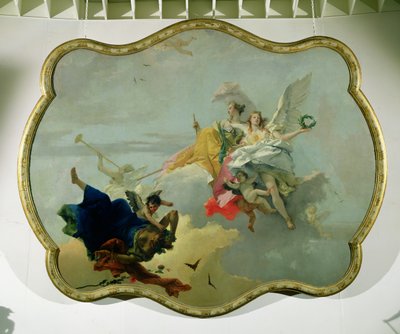 Triunfo de la virtud y la nobleza de Giovanni Battista Tiepolo